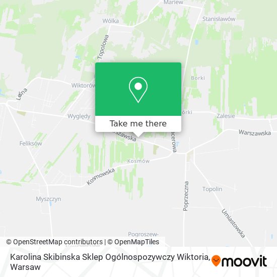 Karolina Skibinska Sklep Ogólnospozywczy Wiktoria map