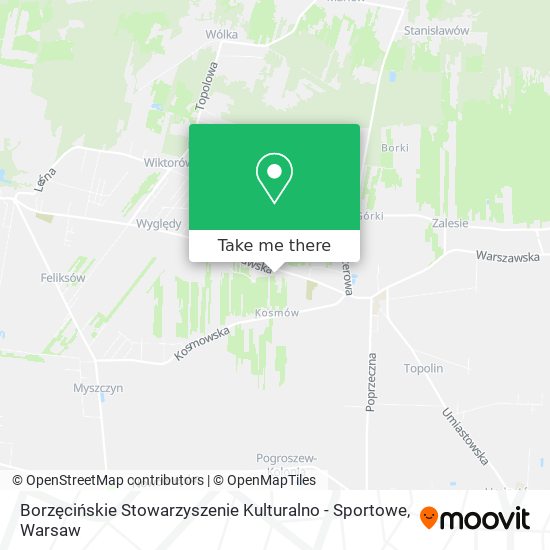 Карта Borzęcińskie Stowarzyszenie Kulturalno - Sportowe