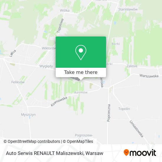 Auto Serwis RENAULT Maliszewski map