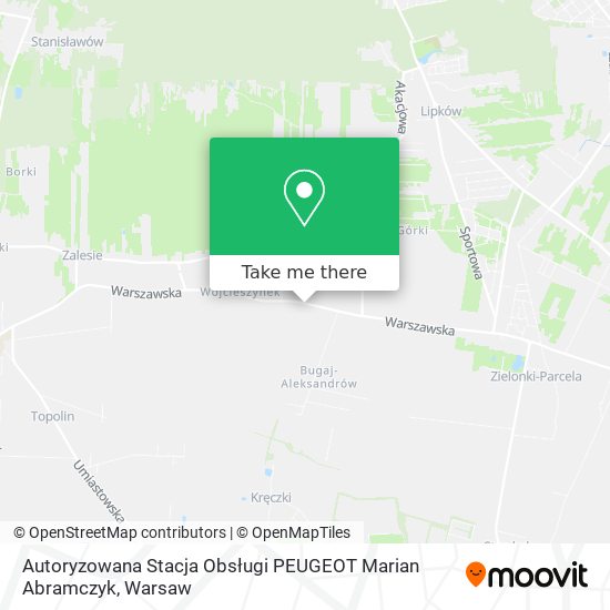 Autoryzowana Stacja Obsługi PEUGEOT Marian Abramczyk map