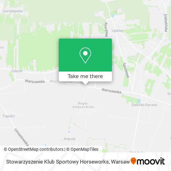 Карта Stowarzyszenie Klub Sportowy Horseworks