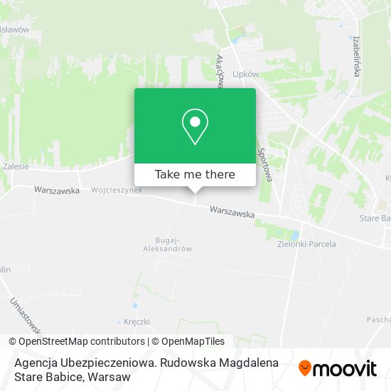 Agencja Ubezpieczeniowa. Rudowska Magdalena Stare Babice map