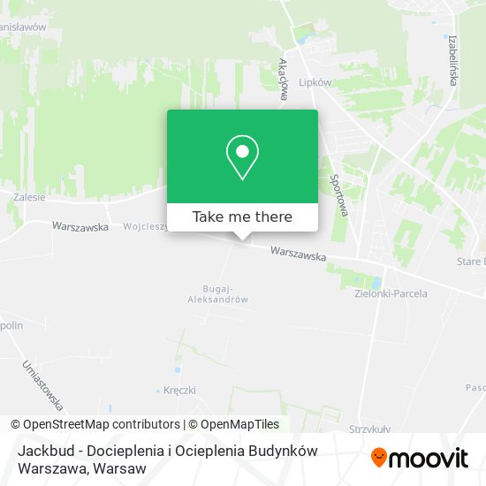 Jackbud - Docieplenia i Ocieplenia Budynków Warszawa map