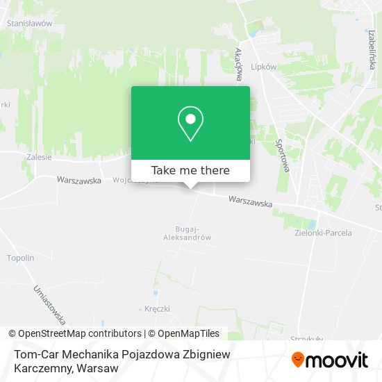 Tom-Car Mechanika Pojazdowa Zbigniew Karczemny map