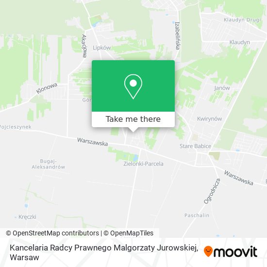 Kancelaria Radcy Prawnego Malgorzaty Jurowskiej map