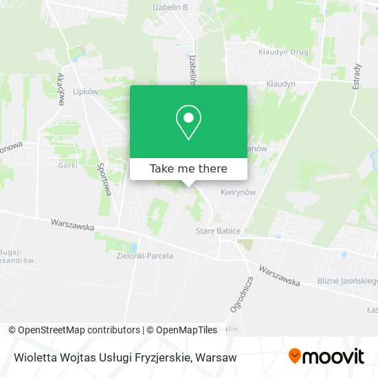 Wioletta Wojtas Usługi Fryzjerskie map