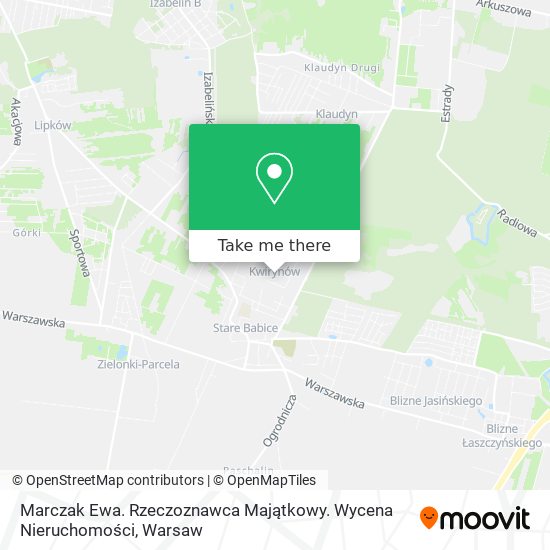 Marczak Ewa. Rzeczoznawca Majątkowy. Wycena Nieruchomości map