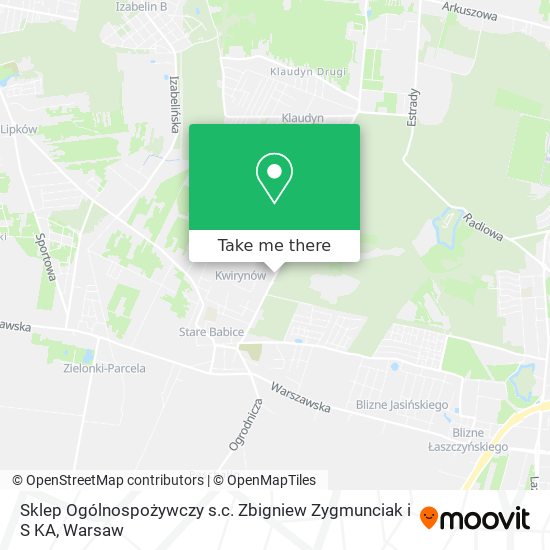 Sklep Ogólnospożywczy s.c. Zbigniew Zygmunciak i S KA map