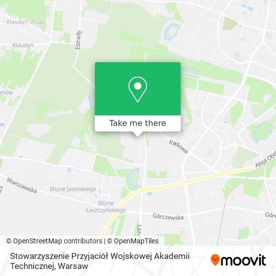 Stowarzyszenie Przyjaciół Wojskowej Akademii Technicznej map