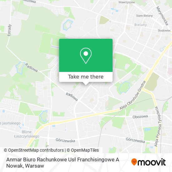 Anmar Biuro Rachunkowe Usł Franchisingowe A Nowak map