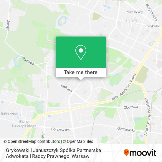 Grykowski i Januszczyk Spółka Partnerska Adwokata i Radcy Prawnego map