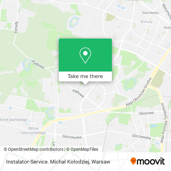 Instalator-Service. Michał Kołodziej map