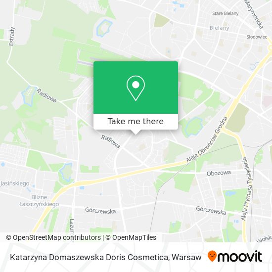 Katarzyna Domaszewska Doris Cosmetica map