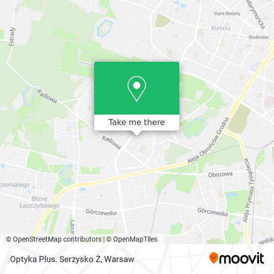 Optyka Plus. Serzysko Ż map