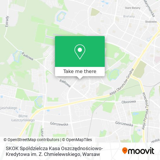 SKOK Spółdzielcza Kasa Oszczędnościowo-Kredytowa im. Z. Chmielewskiego map