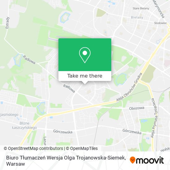 Biuro Tłumaczeń Wersja Olga Trojanowska-Siemek map