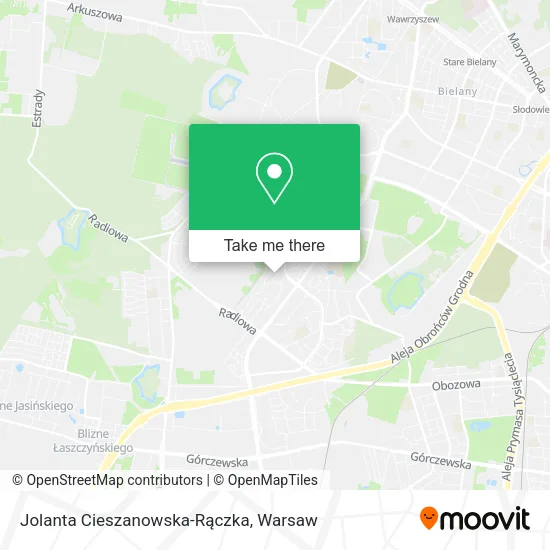 Jolanta Cieszanowska-Rączka map