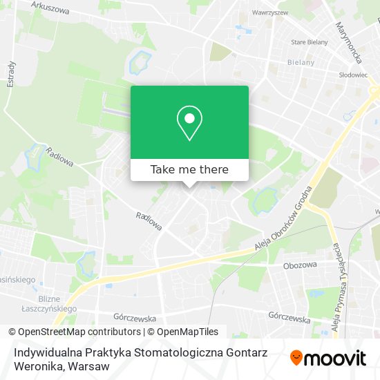 Indywidualna Praktyka Stomatologiczna Gontarz Weronika map