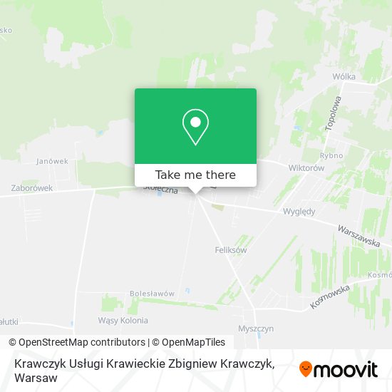 Krawczyk Usługi Krawieckie Zbigniew Krawczyk map