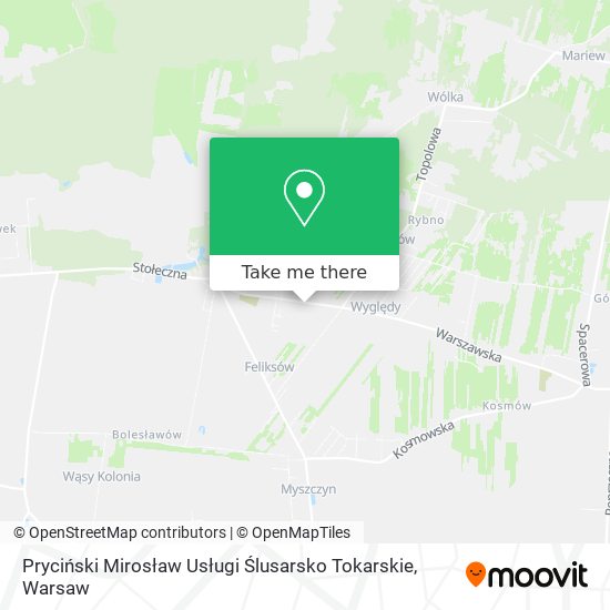 Pryciński Mirosław Usługi Ślusarsko Tokarskie map