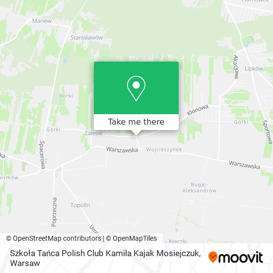 Szkoła Tańca Polish Club Kamila Kajak Mosiejczuk map