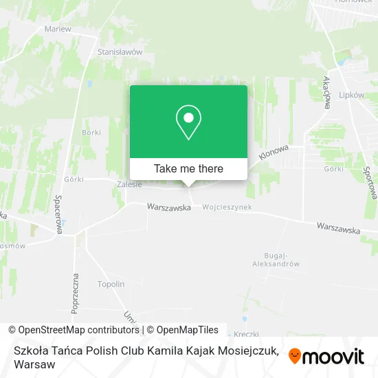 Szkoła Tańca Polish Club Kamila Kajak Mosiejczuk map