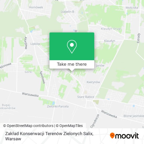 Zakład Konserwacji Terenów Zielonych Salix map