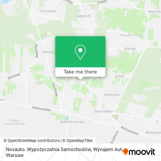 Novauto. Wypożyczalnia Samochodów, Wynajem Aut map