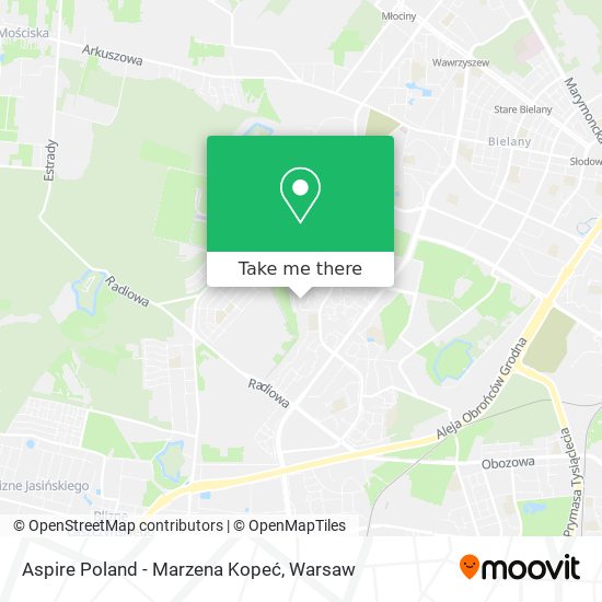 Aspire Poland - Marzena Kopeć map