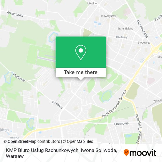 KMP Biuro Usług Rachunkowych. Iwona Soliwoda map