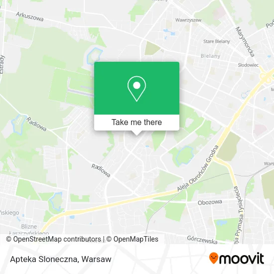 Apteka Sloneczna map