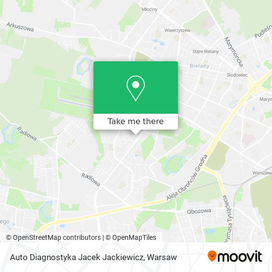 Карта Auto Diagnostyka Jacek Jackiewicz