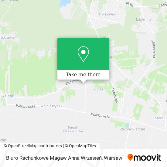 Biuro Rachunkowe Magaw Anna Wrzesień map