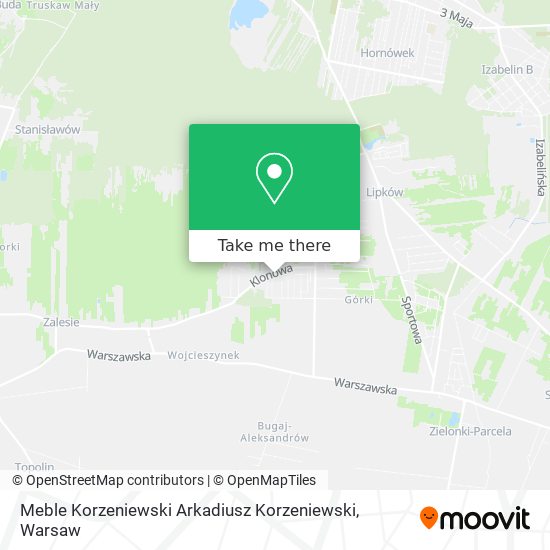 Meble Korzeniewski Arkadiusz Korzeniewski map