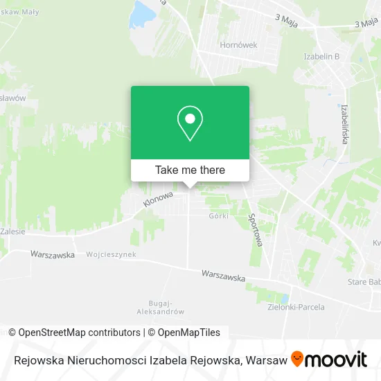 Карта Rejowska Nieruchomosci Izabela Rejowska
