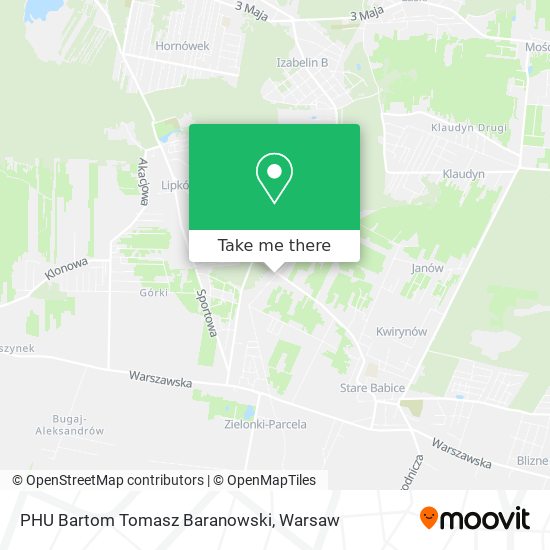 PHU Bartom Tomasz Baranowski map