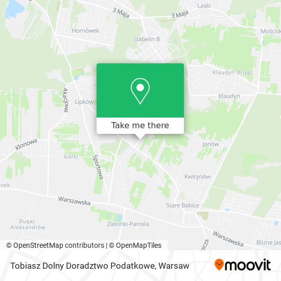 Tobiasz Dolny Doradztwo Podatkowe map