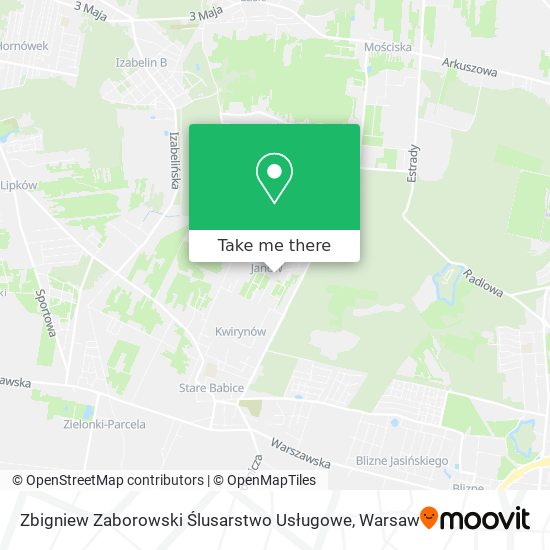 Zbigniew Zaborowski Ślusarstwo Usługowe map