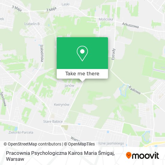 Карта Pracownia Psychologiczna Kairos Maria Śmigaj