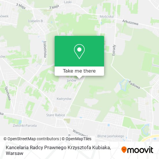 Kancelaria Radcy Prawnego Krzysztofa Kubiaka map