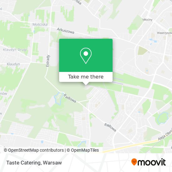 Taste Catering map