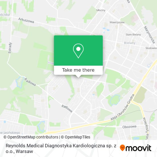 Reynolds Medical Diagnostyka Kardiologiczna sp. z o.o. map