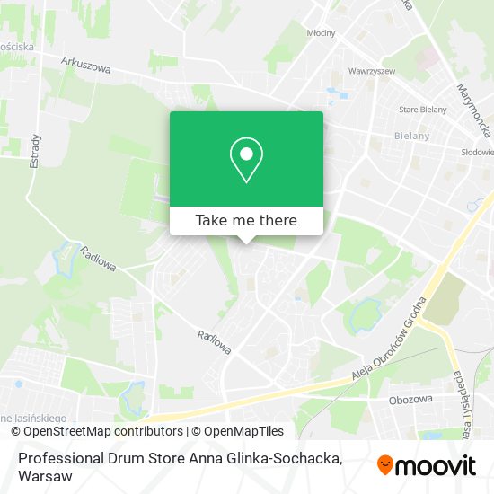 Professional Drum Store Anna Glinka-Sochacka map