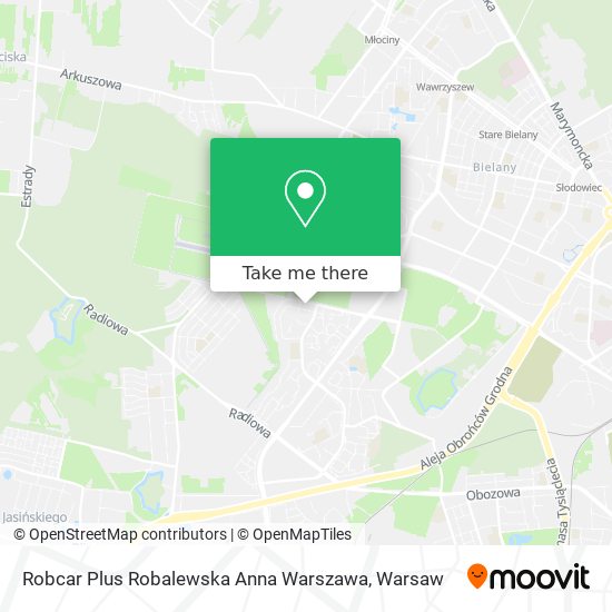 Robcar Plus Robalewska Anna Warszawa map