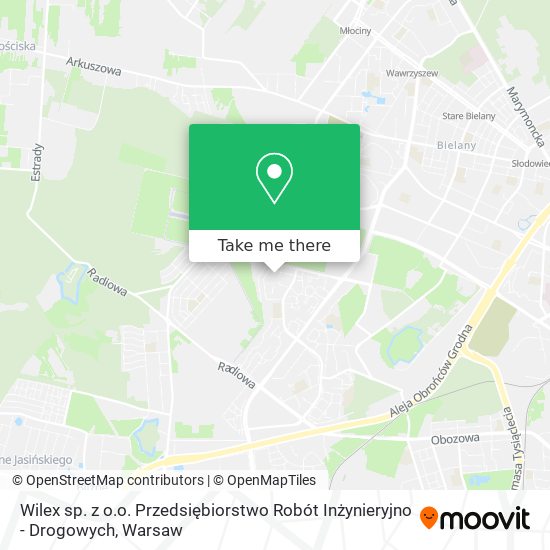 Wilex sp. z o.o. Przedsiębiorstwo Robót Inżynieryjno - Drogowych map