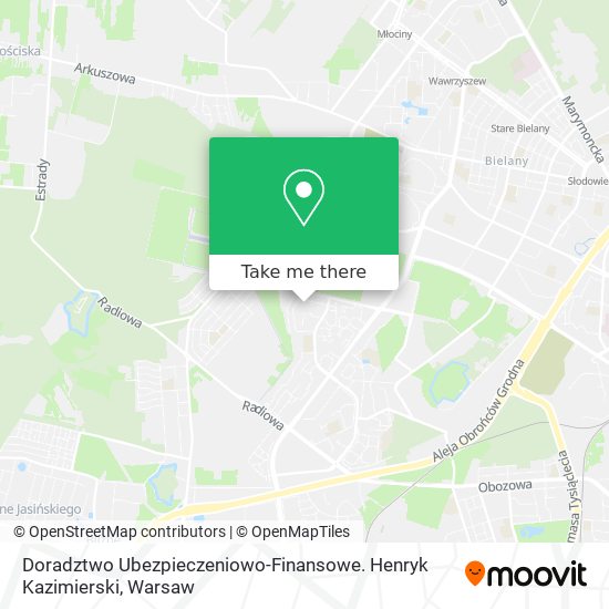 Doradztwo Ubezpieczeniowo-Finansowe. Henryk Kazimierski map