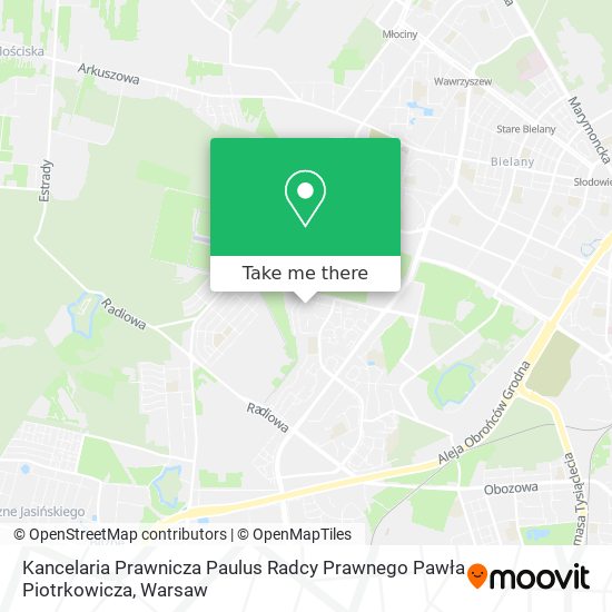 Kancelaria Prawnicza Paulus Radcy Prawnego Pawła Piotrkowicza map