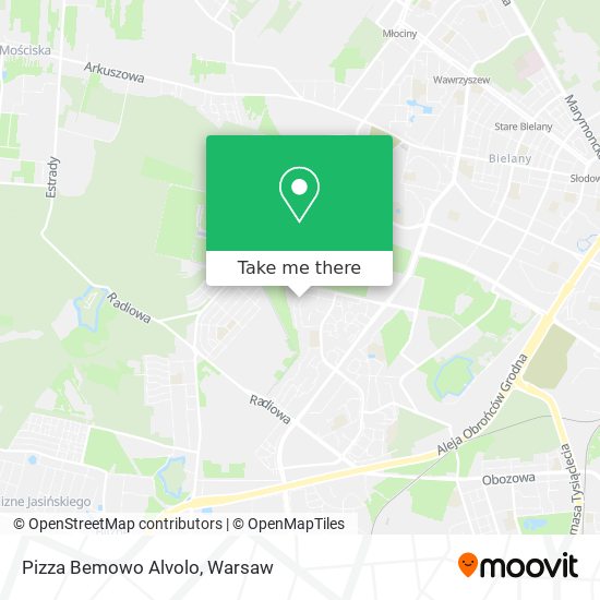 Pizza Bemowo Alvolo map