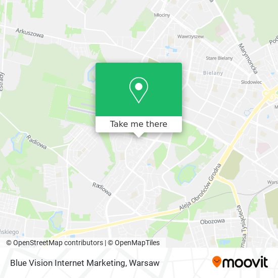 Blue Vision Internet Marketing map