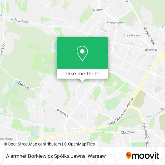 Alarmnet Borkiewicz Spólka Jawna map